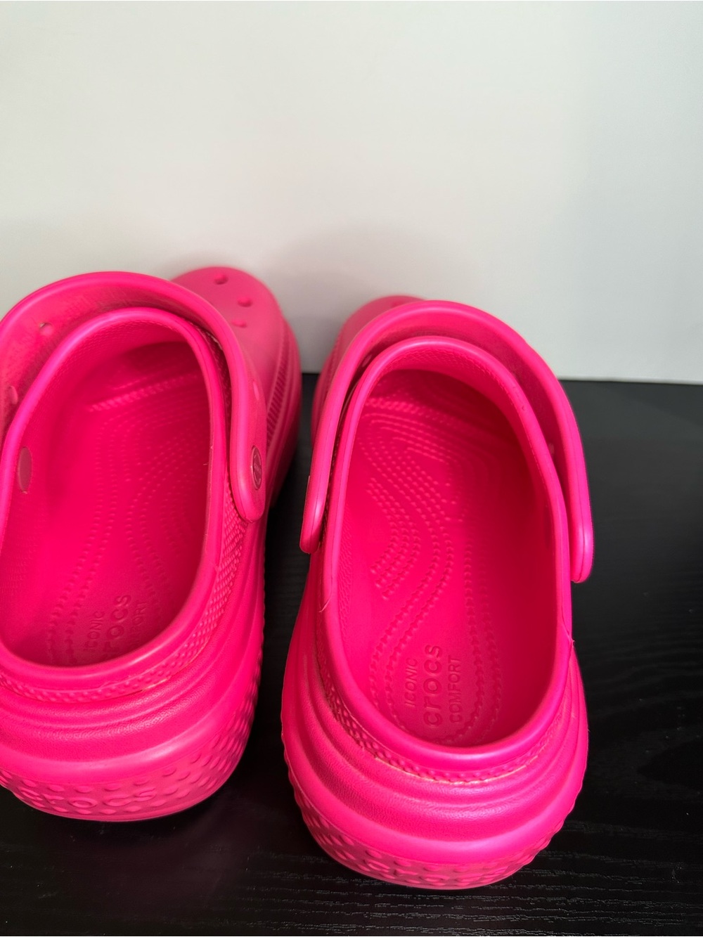 Crocs Women’s Stomp Platform Clog Sandals in Crush Pink Size 7 - Picture 6 of 8